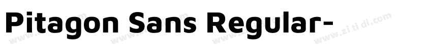 Pitagon Sans Regular字体转换